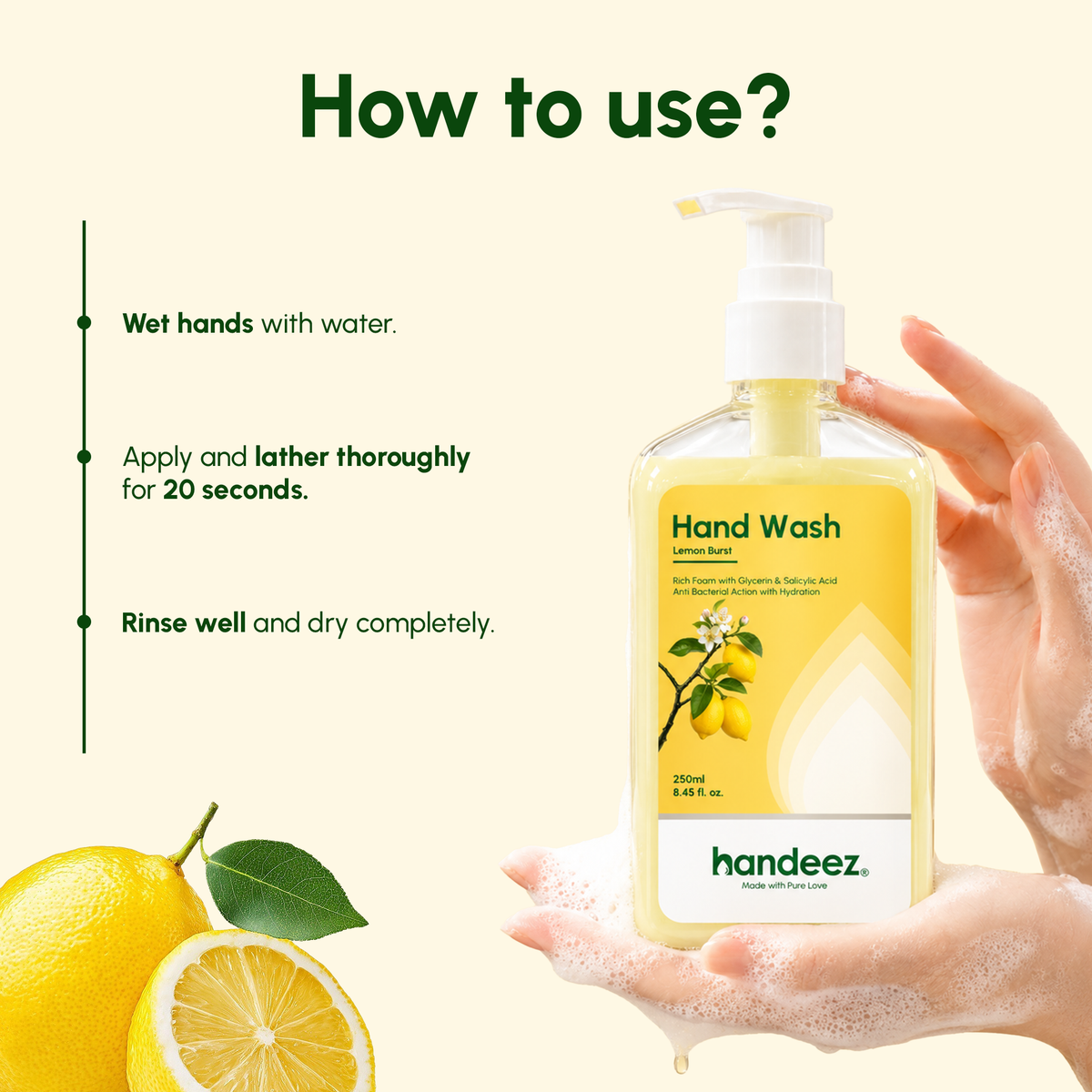 Handeez Lemon Hand Wash | 250ml