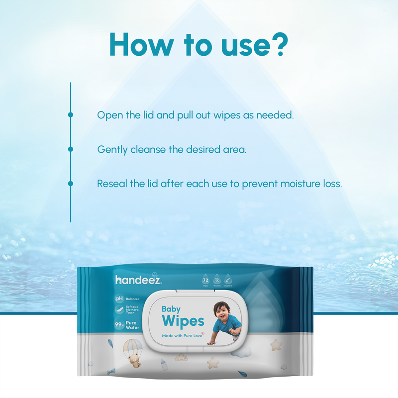 Handeez Baby Wipes | 72 Wipes