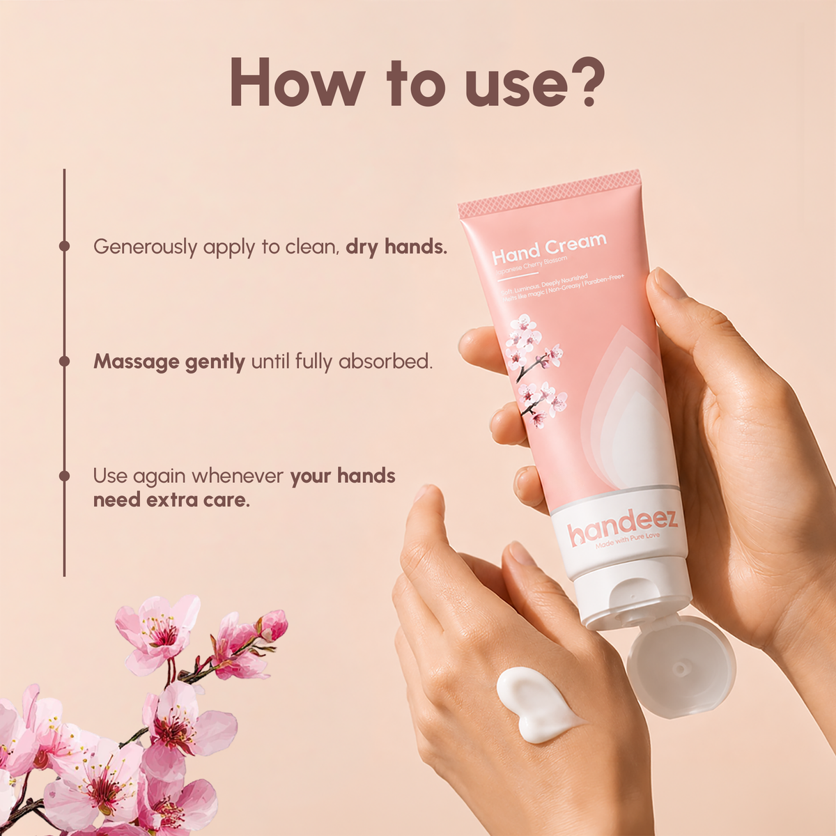 Handeez Japanese Cherry Blossom Hand Cream | 50g
