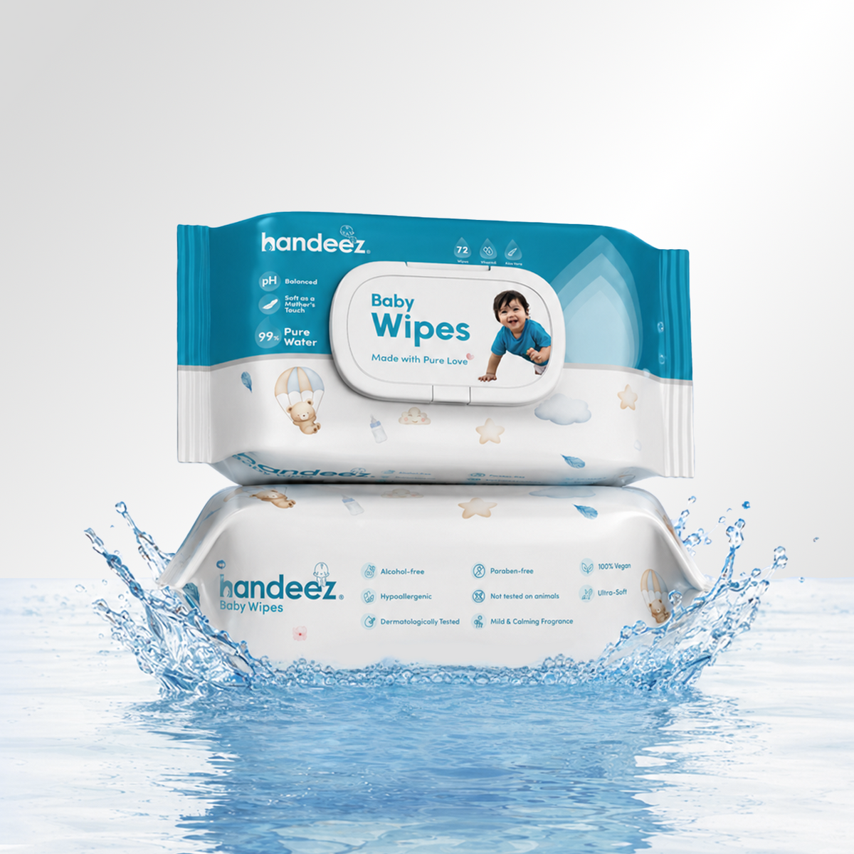 Handeez Baby Wipes | 72 Wipes